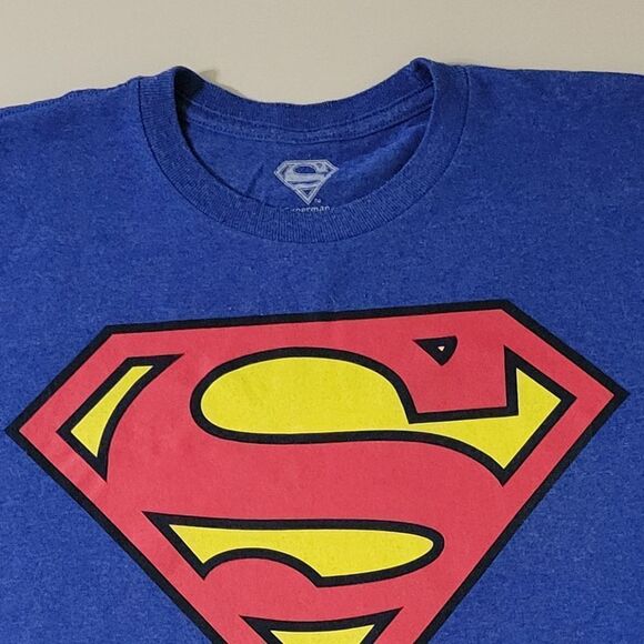 DC Comics Superman Logo Men's Crewneck Short Sleeve Tee - Picture 7 of 11